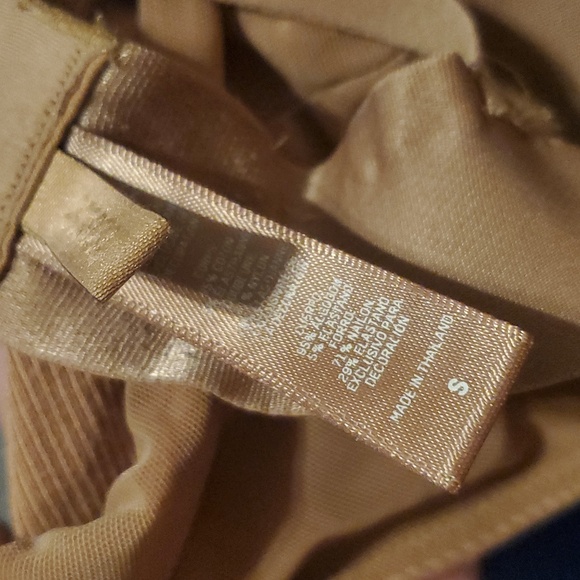 Skims SM Camel Cotton Jersey Rib Plunge Bralette #MR22 - Picture 4 of 5